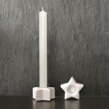 Single Star Candle Holder with Candle by East of India